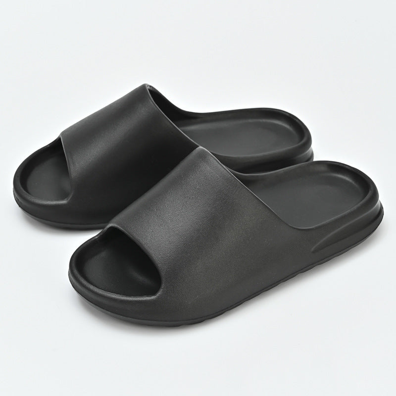 Women's Thick Sole Heightened Solid Color Slippers