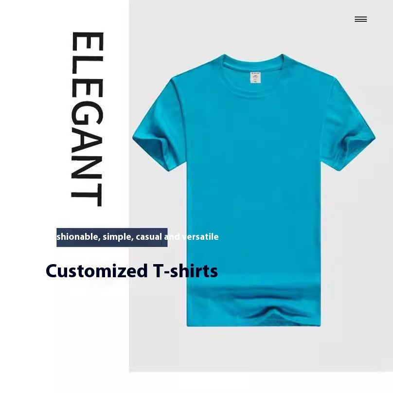 Cotton Round Neck T-shirt Custom Advertising Shirt