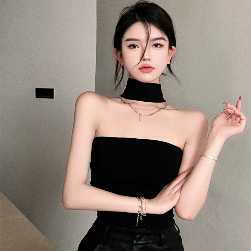 Women's Tight-fitting One-neck Summer Sleeveless Halterneck Vest