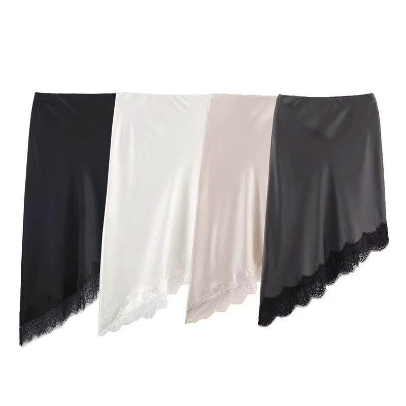 Elegant Silk-textured Skirt For Women