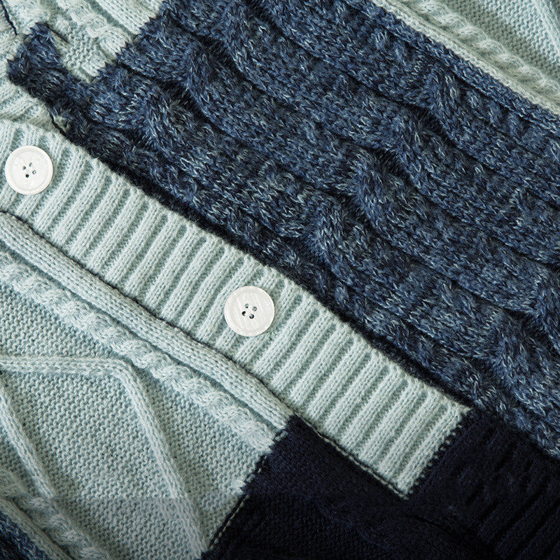 Men's Autumn And Winter New Knitting Cardigan Sweater