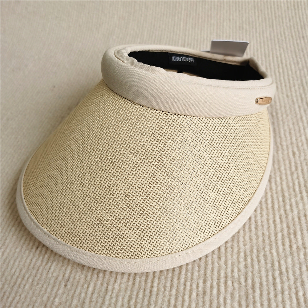 Women's Japanese Linen Composite Sunshade Empty Top Hat