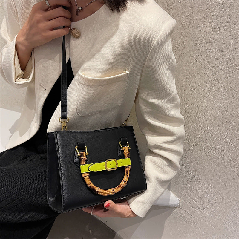Fashion Shoulder Crossbody Solid Colour Casual Tote Bag