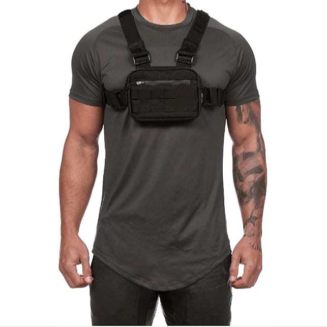 Functional tactical chest bag male vest backpack