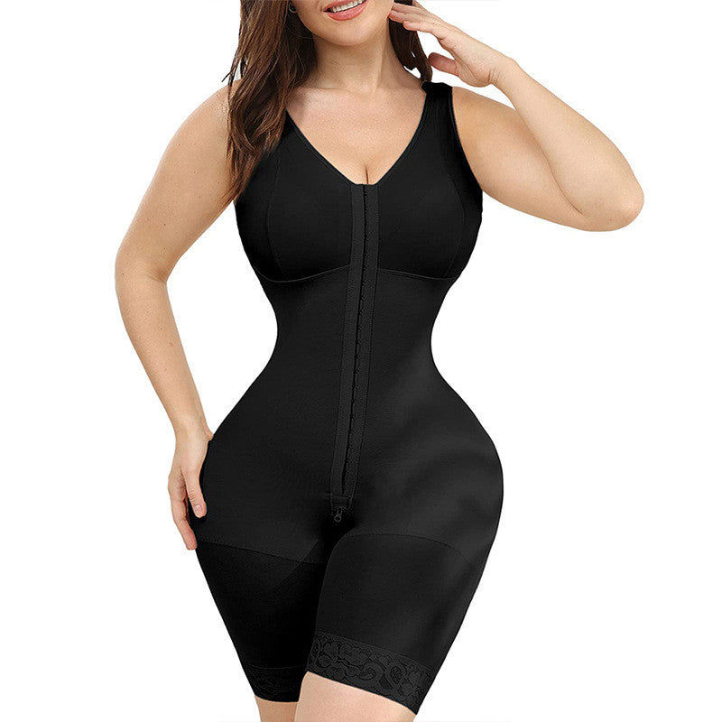 One Piece Zipper Shaping Pants
