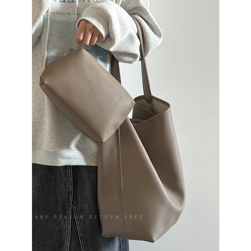 Large Capacity Bucket Shoulder Tote Bag