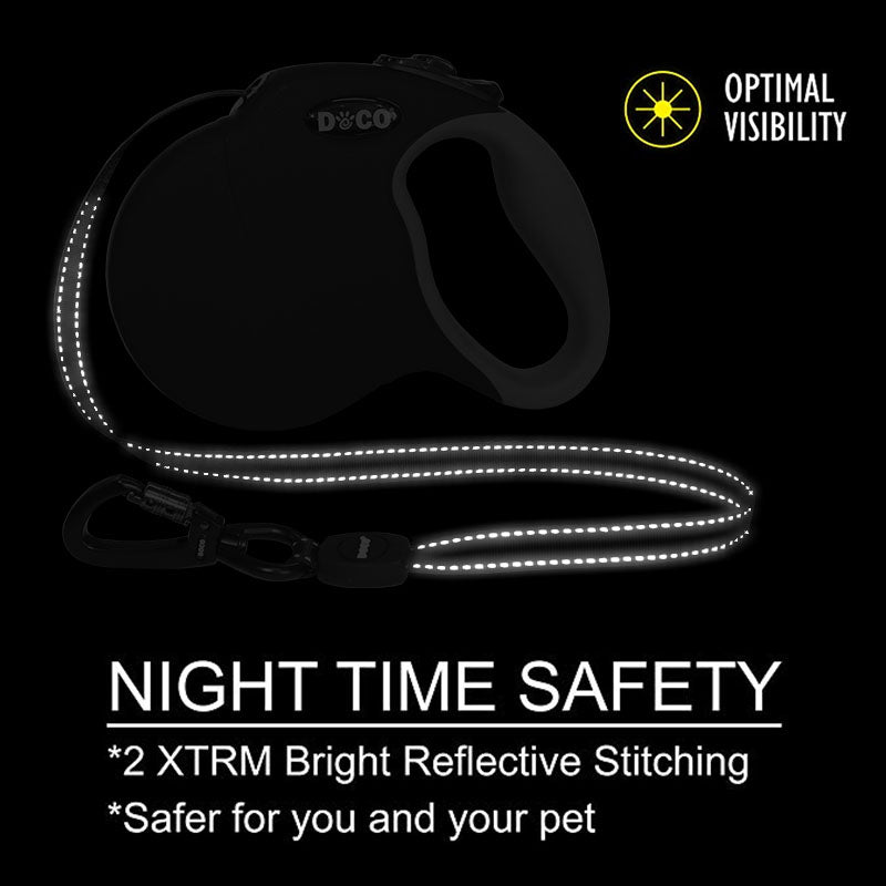 Dog Automatic Retractable Traction Rope Reflective Walking Rope