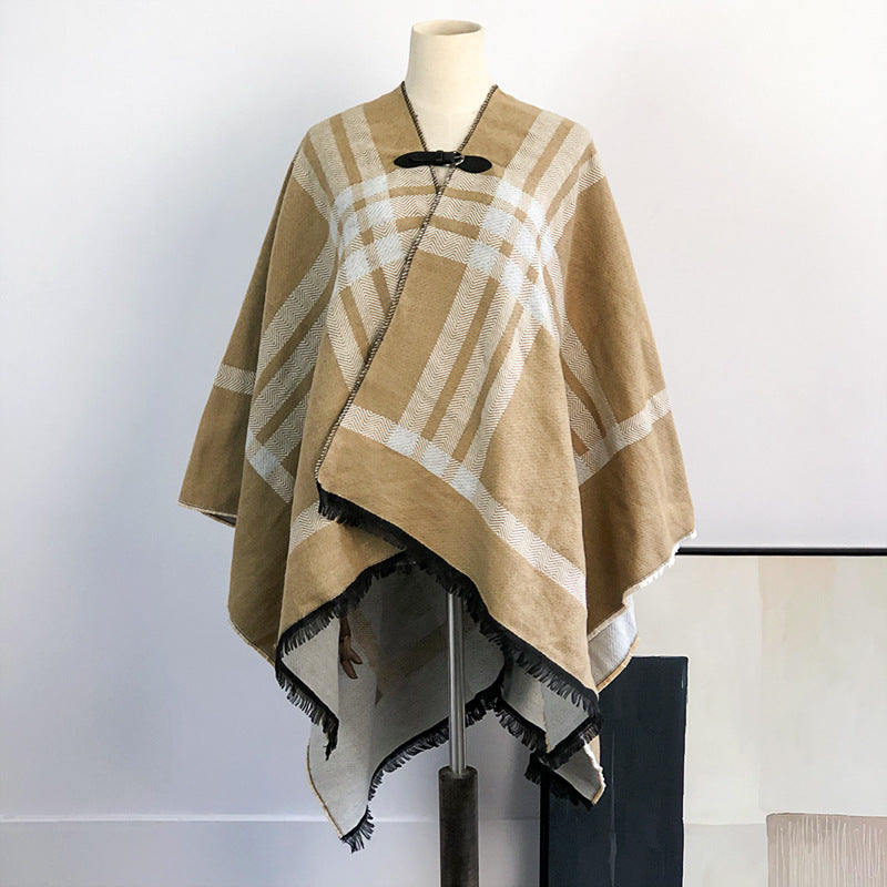 Women's Fashion Simple Double-sided Shawl