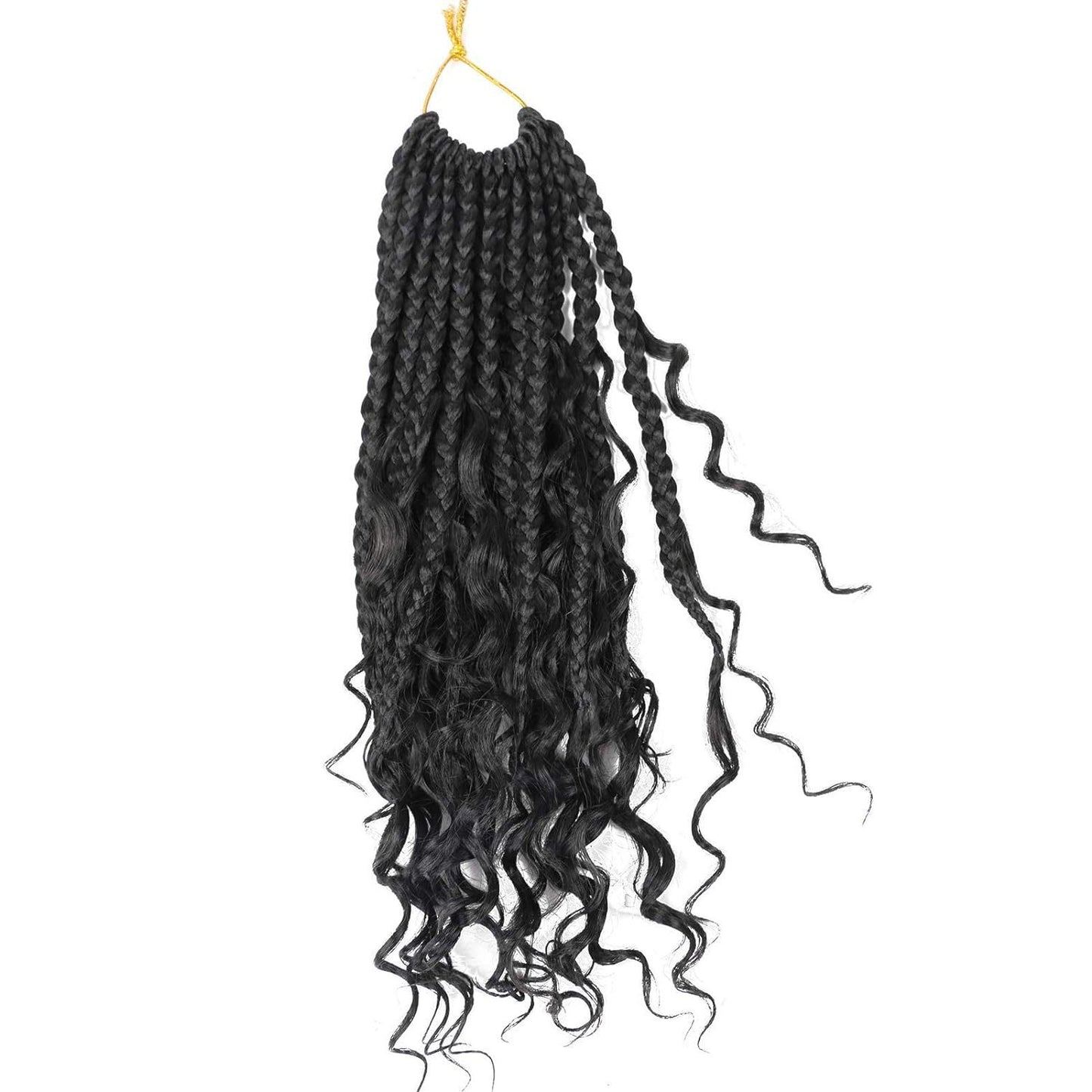 Synthetic Fiber Crochet Wig Braided Three-strand Braid