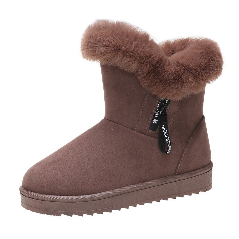 High-top Mid-tube Low-heel Round Toe Warm Snow Boots