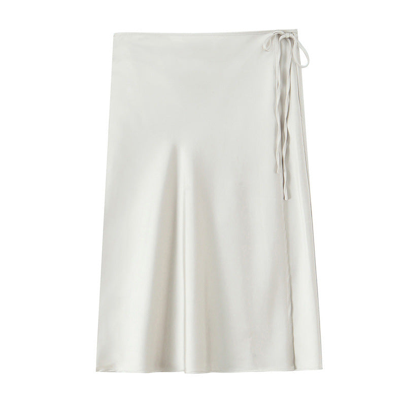 High Waist A- Line Skirt Women's Slimming Large Hem Umbrella Skirt