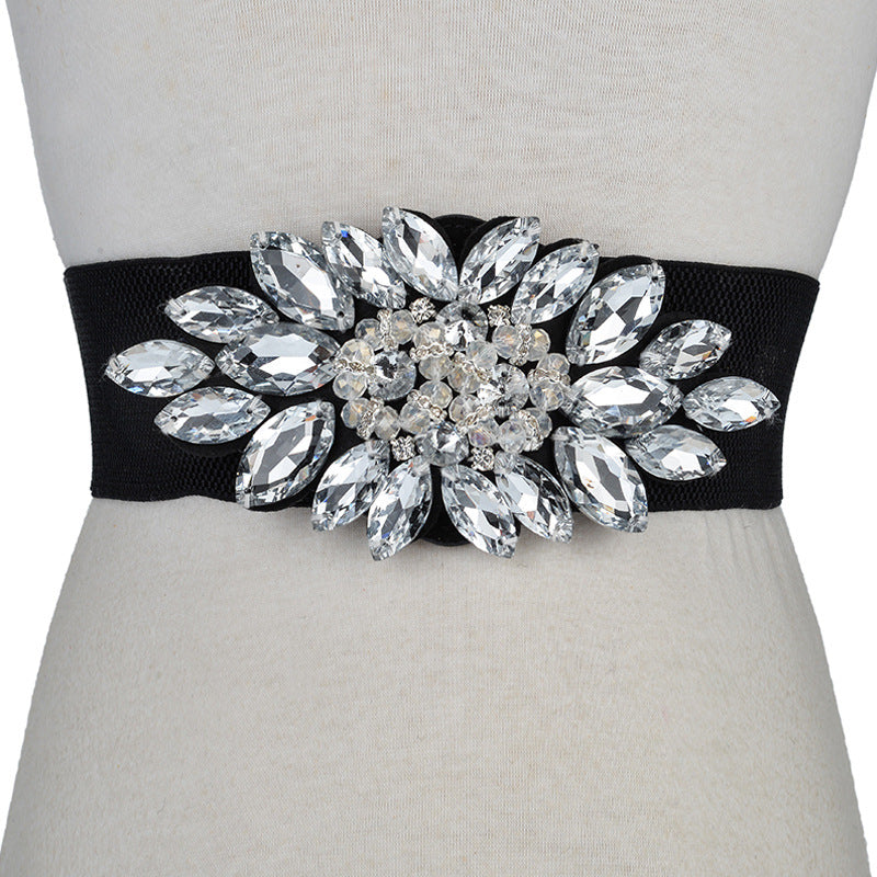 Ladies Elastic Waistband Wide Group Band