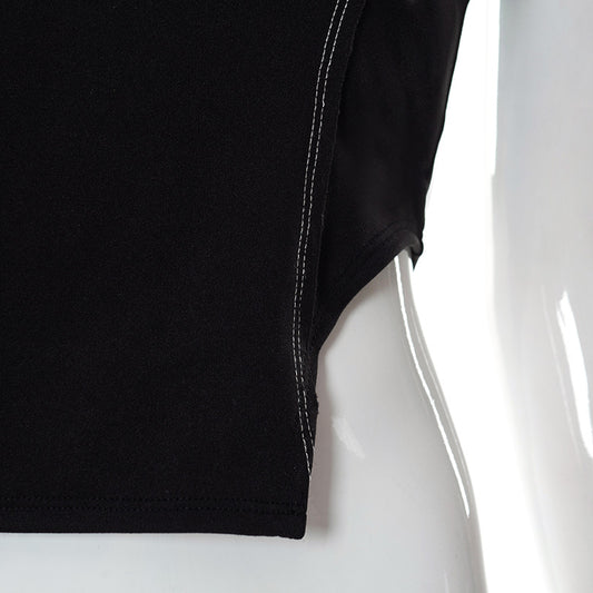 Lip Print Sling Pullover Sleeveless Female