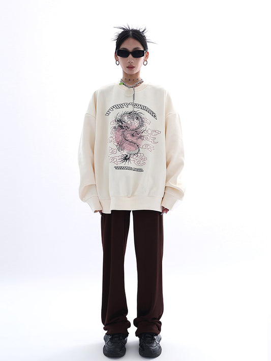 Women's Retro Print Sweatshirt Design