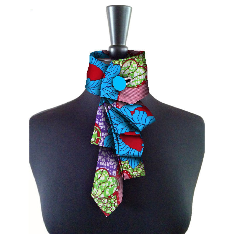 African women's bow collar