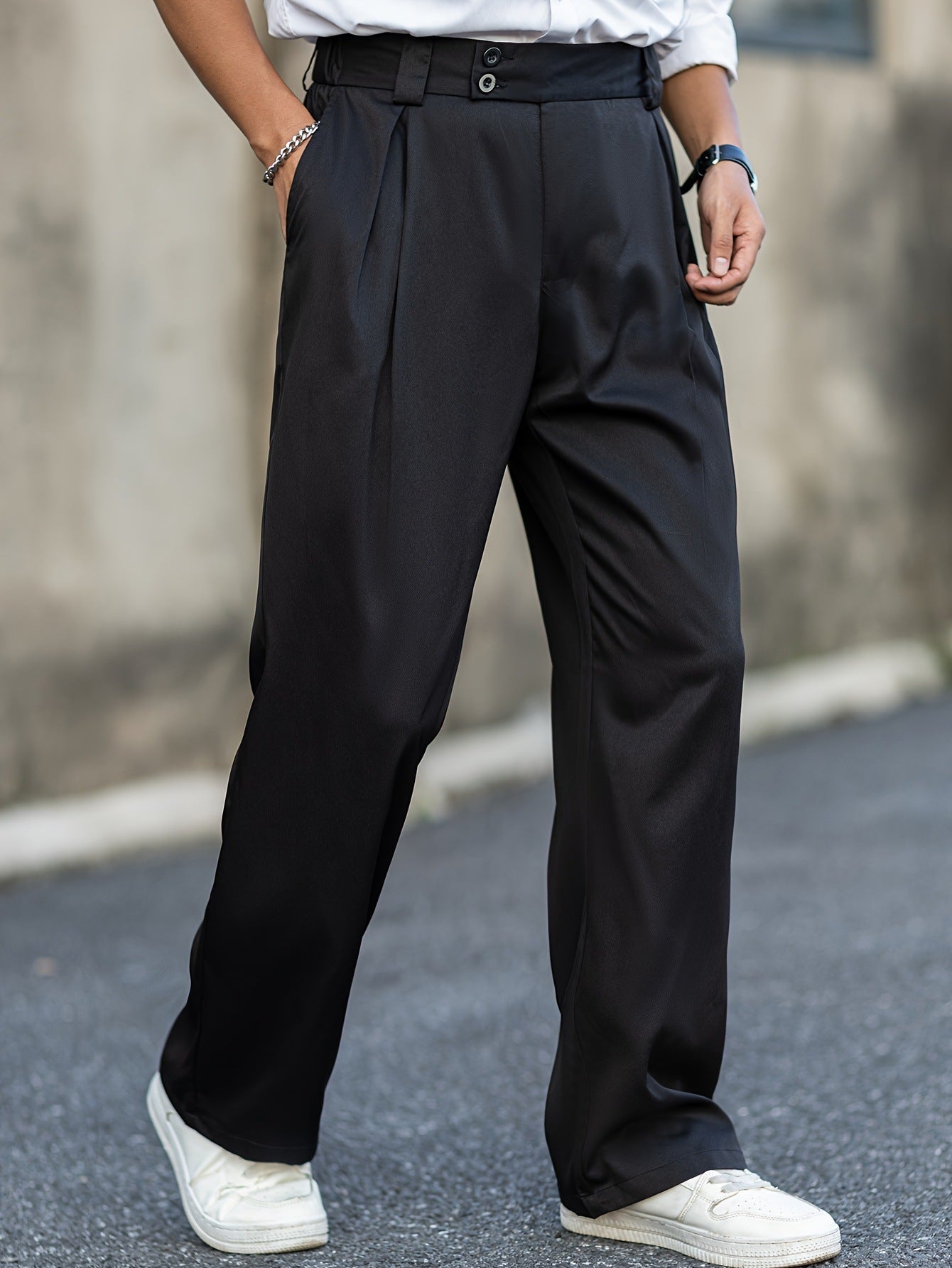 Men's Trousers  Loose Casual Wide Waist