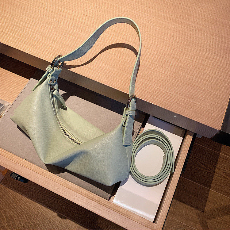 Women's Single Shoulder Messenger Fashion PU Soft Leather Armpit Bag