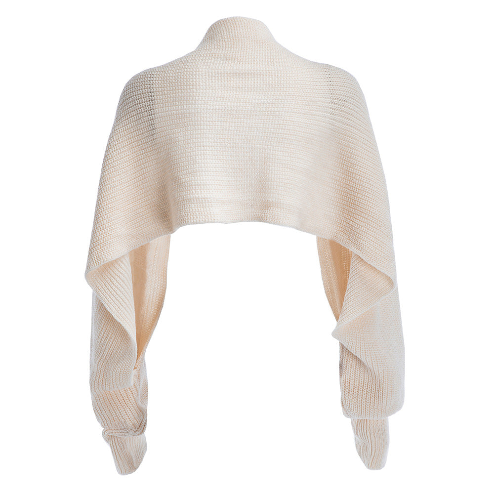 Winter Knitted Fashion Cardigan Nylon Shawl