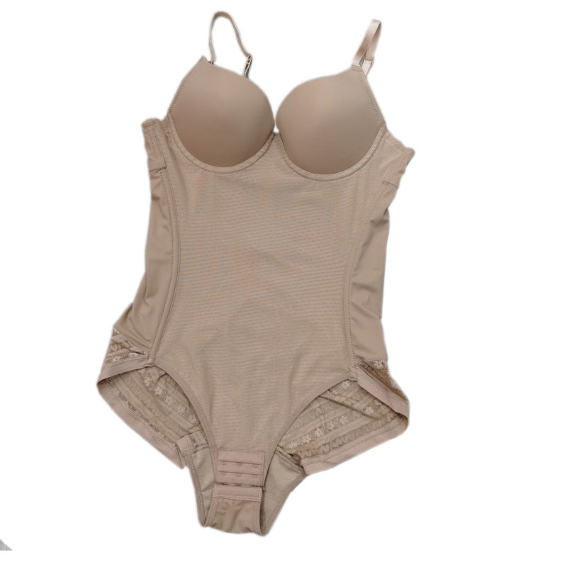 Lace Sling Seamless With Bra Jumpsuit