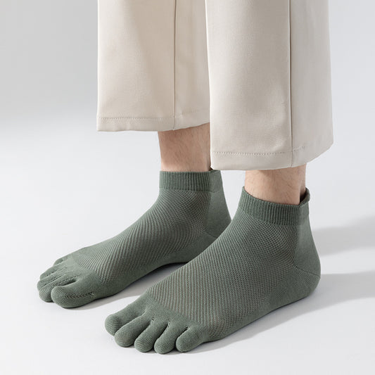 Unisex Summer Thin Mesh Five-toe Socks