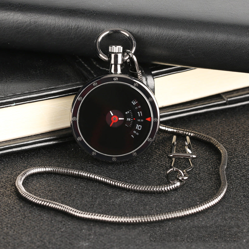 Variety Of Creative Personality Vortex Snake-shaped Second Plate Waist Chain Quartz Pocket Watch Gift Watch