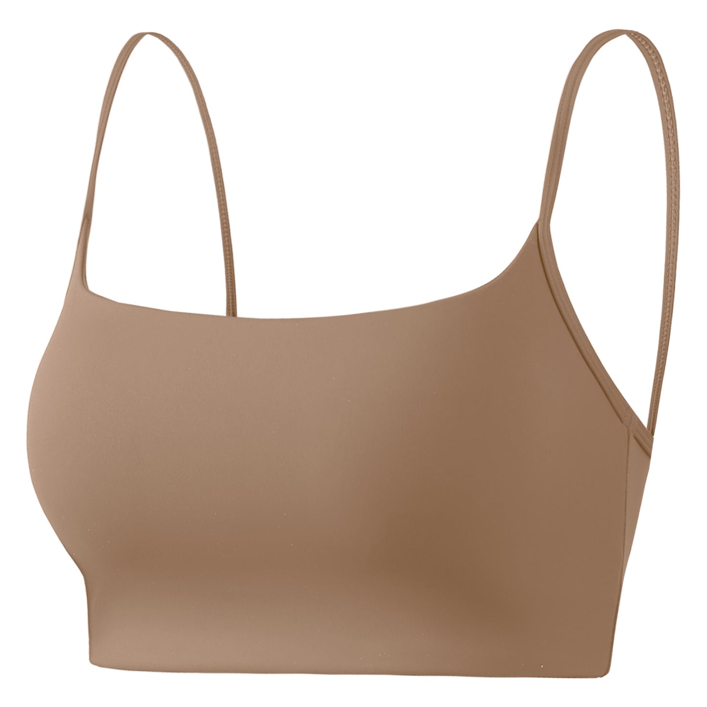 Double Strap Semi-fixed Cup Sports Bra U-shaped Back Fitness Vest