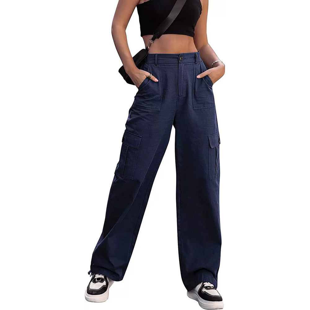 Loose Slimming Trendy Wide-leg Trousers