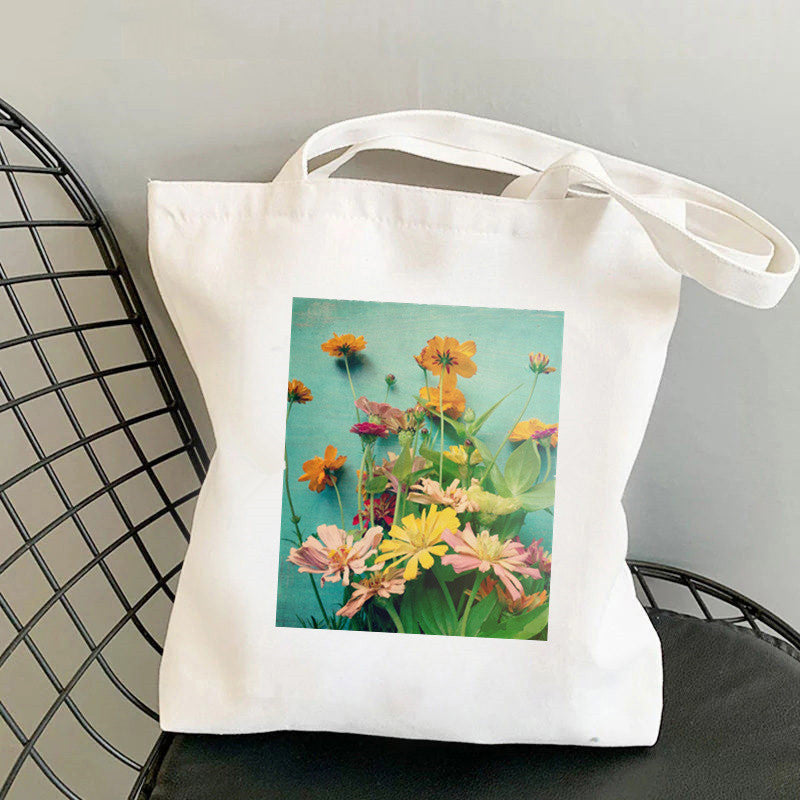 Printed Canvas Personalized One Shoulder Women's Fashionable Handbag