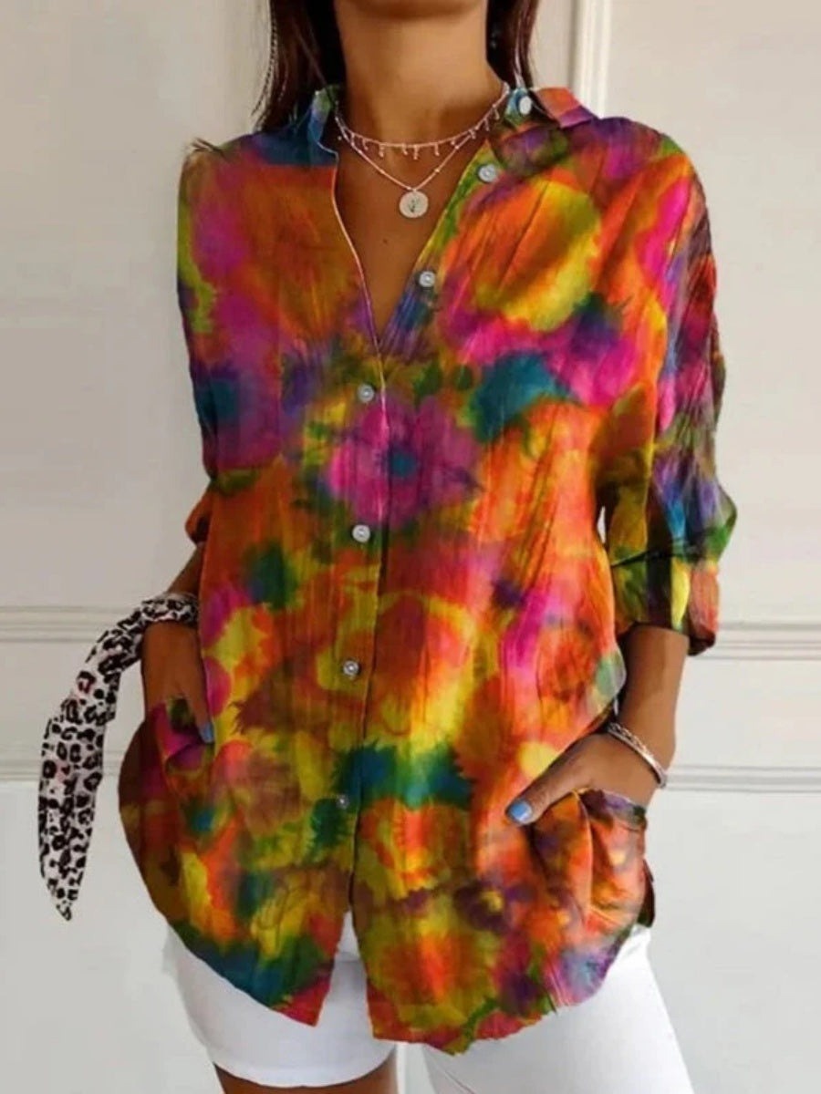 Digital Printing Long Sleeve Shirt Top 3D