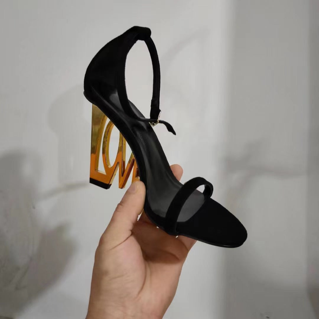 European And American Fashion Sandals With High Heels