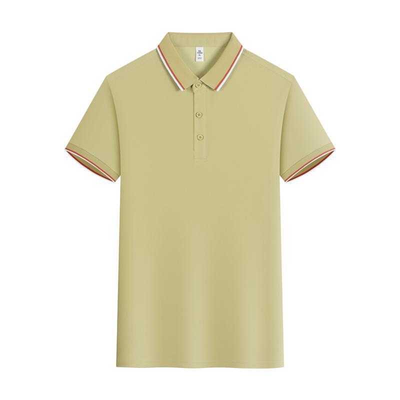 Summer Ice Silk Lapel Short Sleeve Polo Shirt