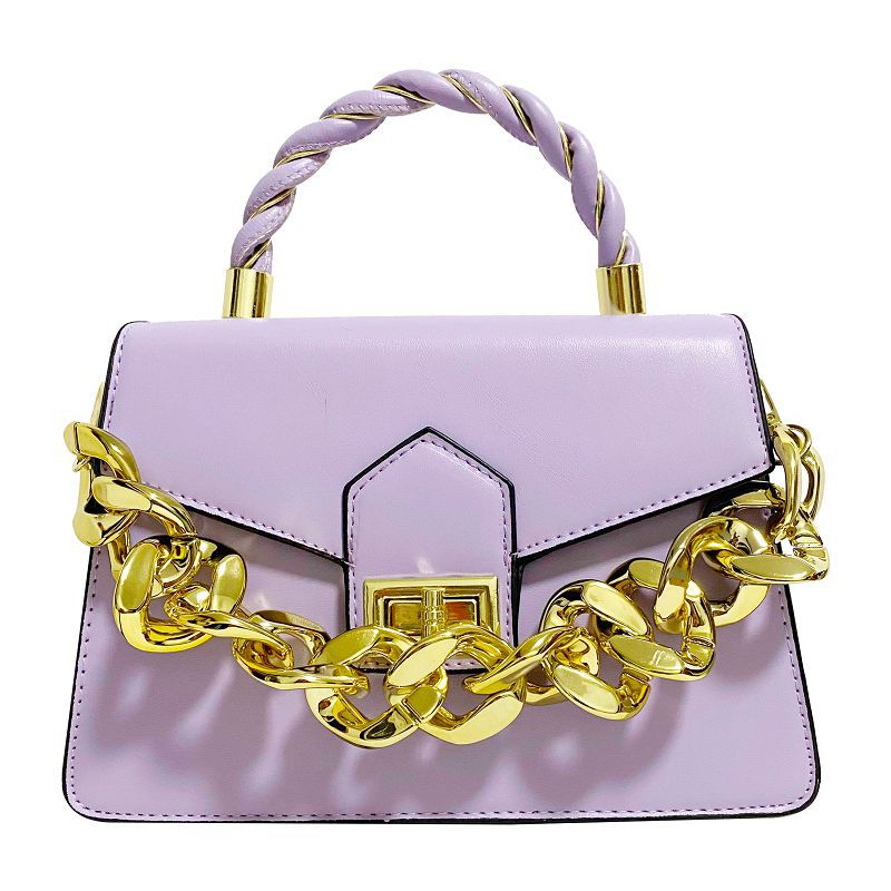 Fall Winter Fashion Crossbody Bag Twisted Chain Women's Bag Handbag Simple Texture Shoulder Messenger Bag