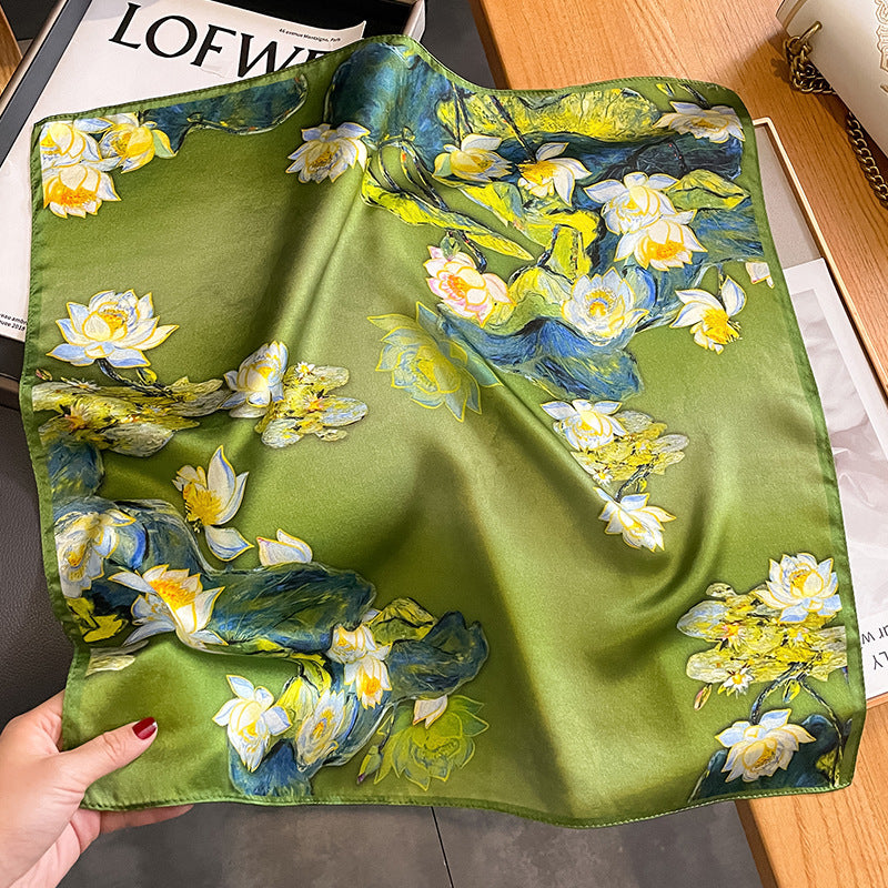 Versatile And Stylish Silk Neck Scarf