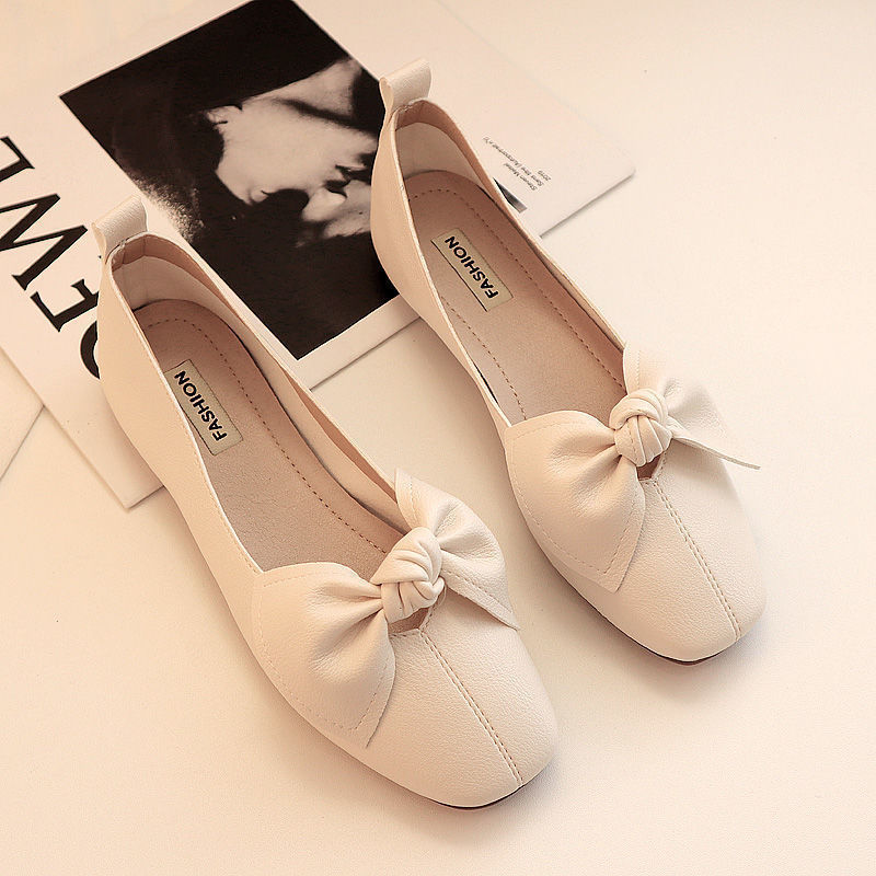 Women's Fashion Simple Shallow Bow Casual Shoes