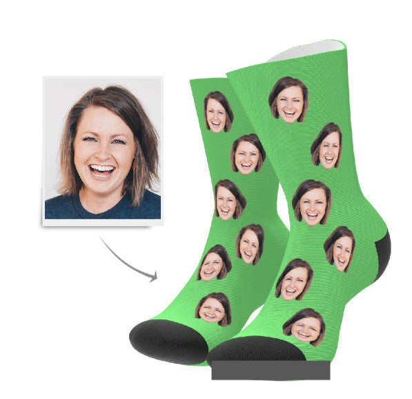 Personalized Photo  Socks To Map To Make Tube