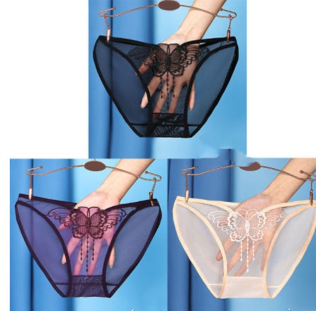Butterfly High Elastic Breathable Transparent Briefs