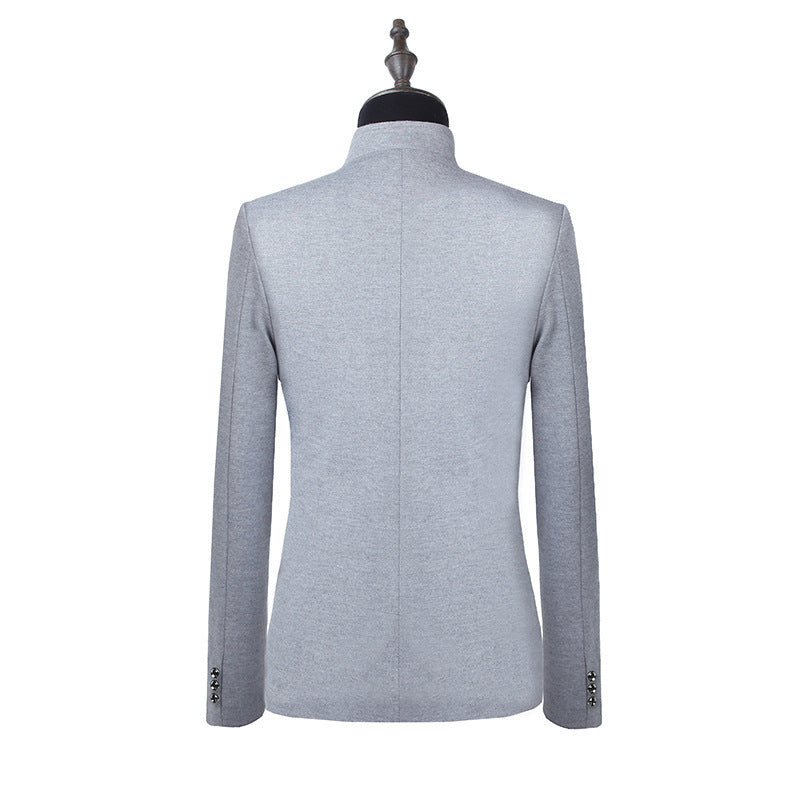 Men's Casual Slim Solid Color Top Coat