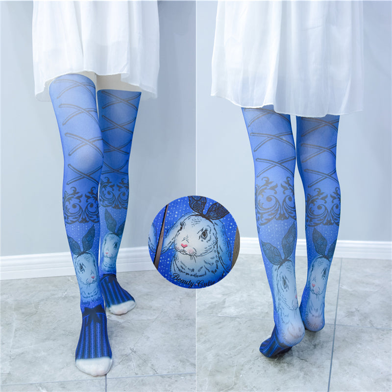 Women's Fashion Simple Lace Bow Pantyhose