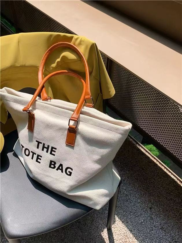 Versatile Women's Large Capacity Canvas Bag