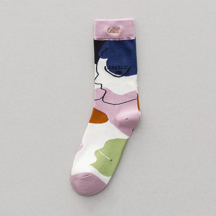 Medium Length Combed Cotton Socks