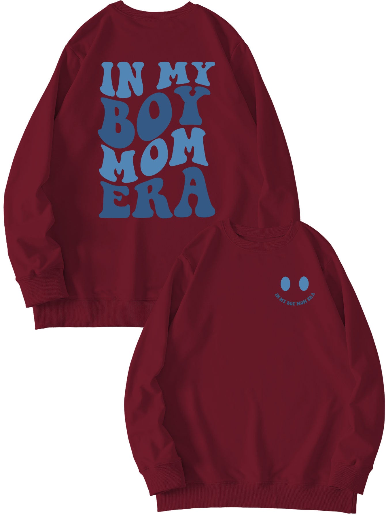 Double-sided Printed Pullover Sweatshirt Long-sleeved Shirt
