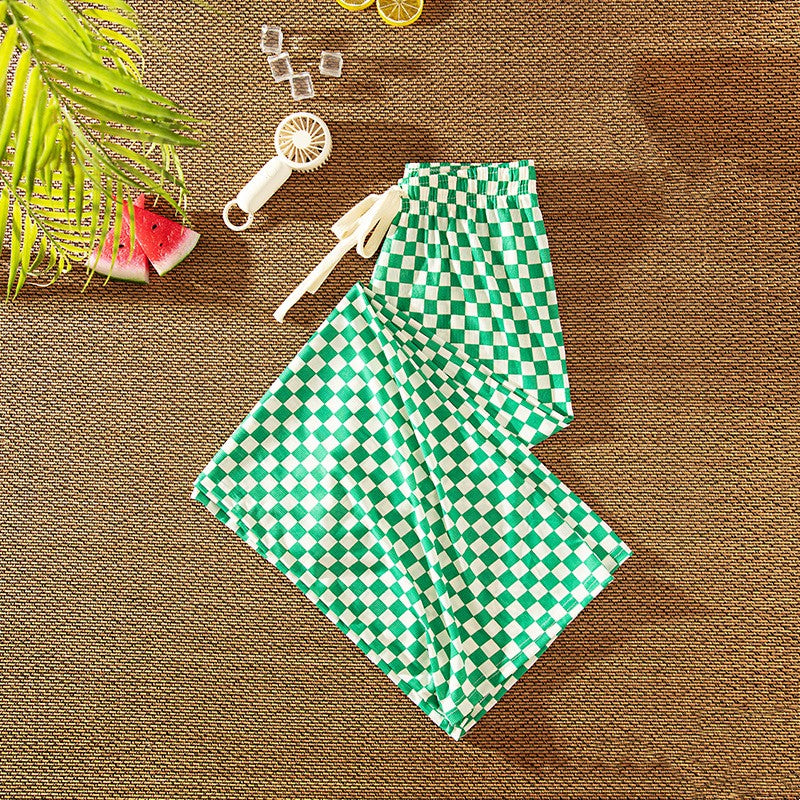 Summer Thin Section High Waist Drape Feeling Thin Dragging Mosquito-proof Pants