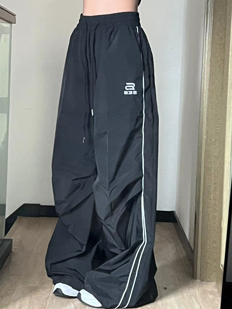 Retro Drape Wide-leg Mopping Men's And Women's Sports Pants