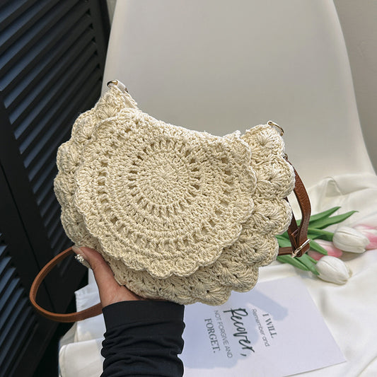 Hot Sale Lace Crossbody Cotton Thread Woven Bag All-match Women