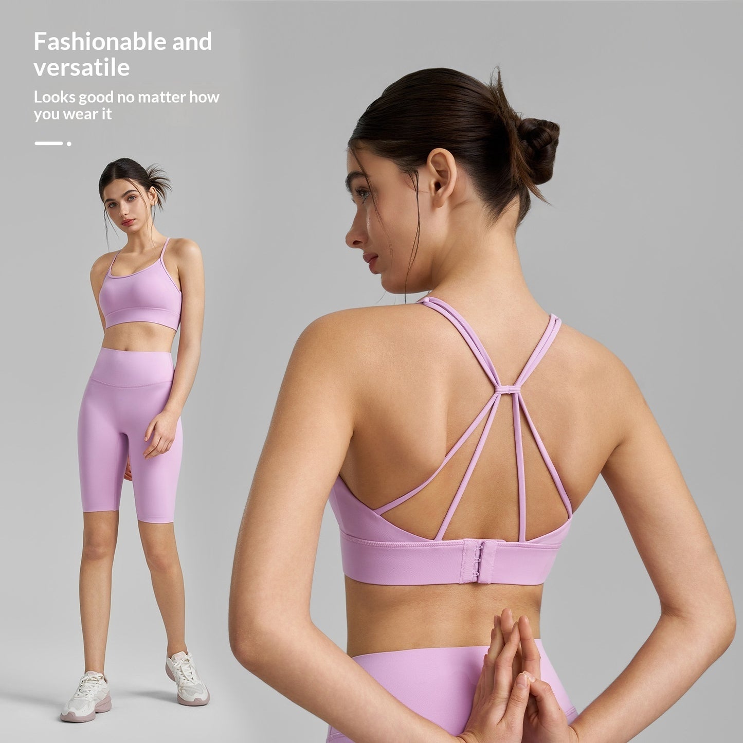 Spicy Girl Strap Fixed Cup Shockproof Yoga Vest