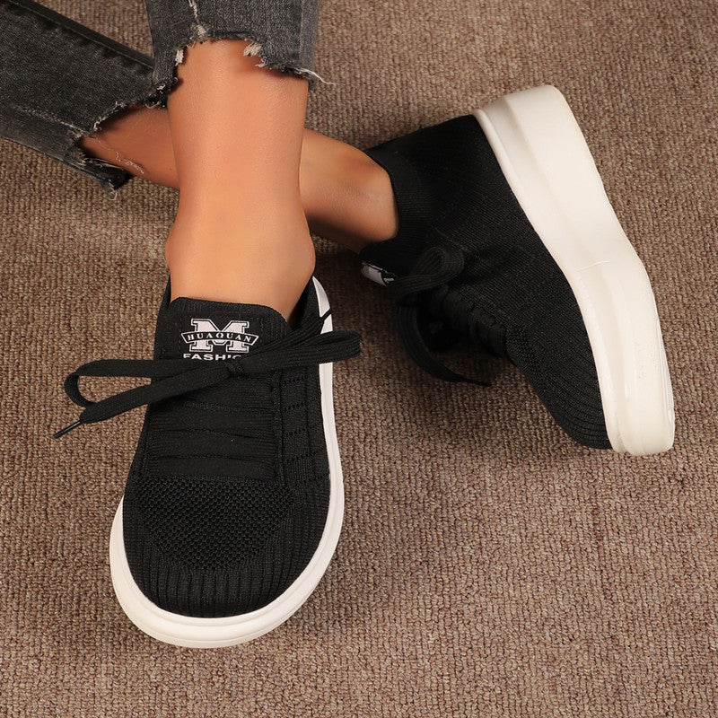 European And American Large Size Women's Flat Light Running Casual Shoes Women's Shoes