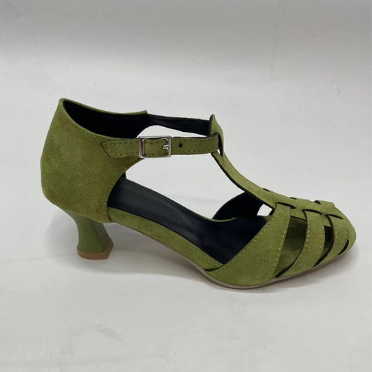 Fashion Suede Round Toe Women's Shoes Plus Size Breathable