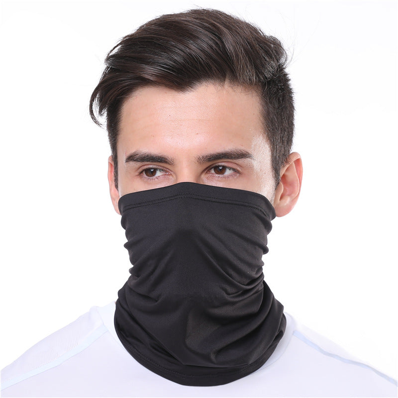 Cycling Sunscreen Mask Ice Silk Headscarf