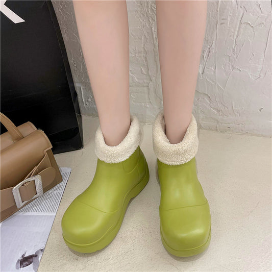Household Plush Confinement Shoes Rain Boots
