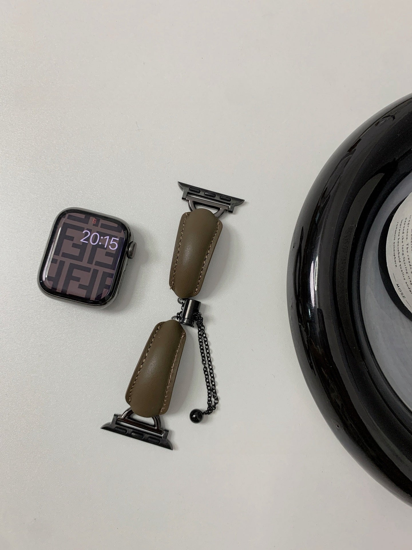 Nyt læderarmbånd D-formet metalbælte til mænd og kvinder